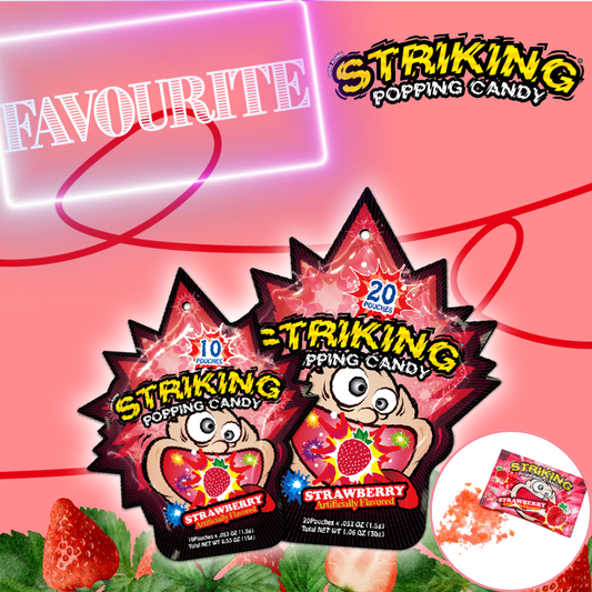 Striking Popping Candy 30g - Strawberry